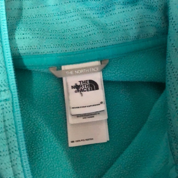 Blue/green The North Face zip up - Picture 2 of 2
